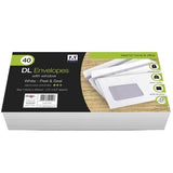 Anker DL Peel & Seal Envelopes With Window (Pack of 40)