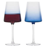 Anton Studio Designs Empire Blue Wine Glasses   2 per pack