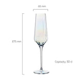 Anton Studio Designs Palazzo Flute Glasses Set of 2 300ml Lustre   2 per pack