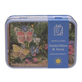 Apples To Pears Gift In A Tin Butterflies & Bees Suncatcher