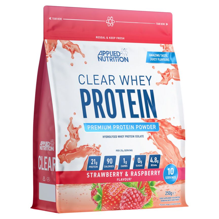 Applied Nutrition Clear Whey Protein Premium Protein Powder Strawberry & Raspberry 250g