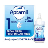 Aptamil 1 First Infant Milk Starter Pack from Birth 6 x 70ml (420ml)