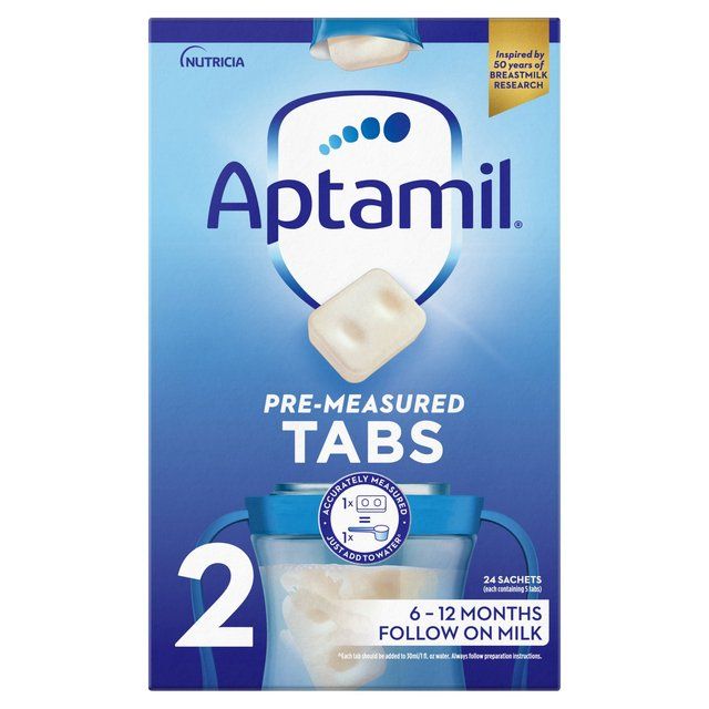 Aptamil 2 Follow On Baby Milk Formula Tabs 6-12 Months    120 per pack