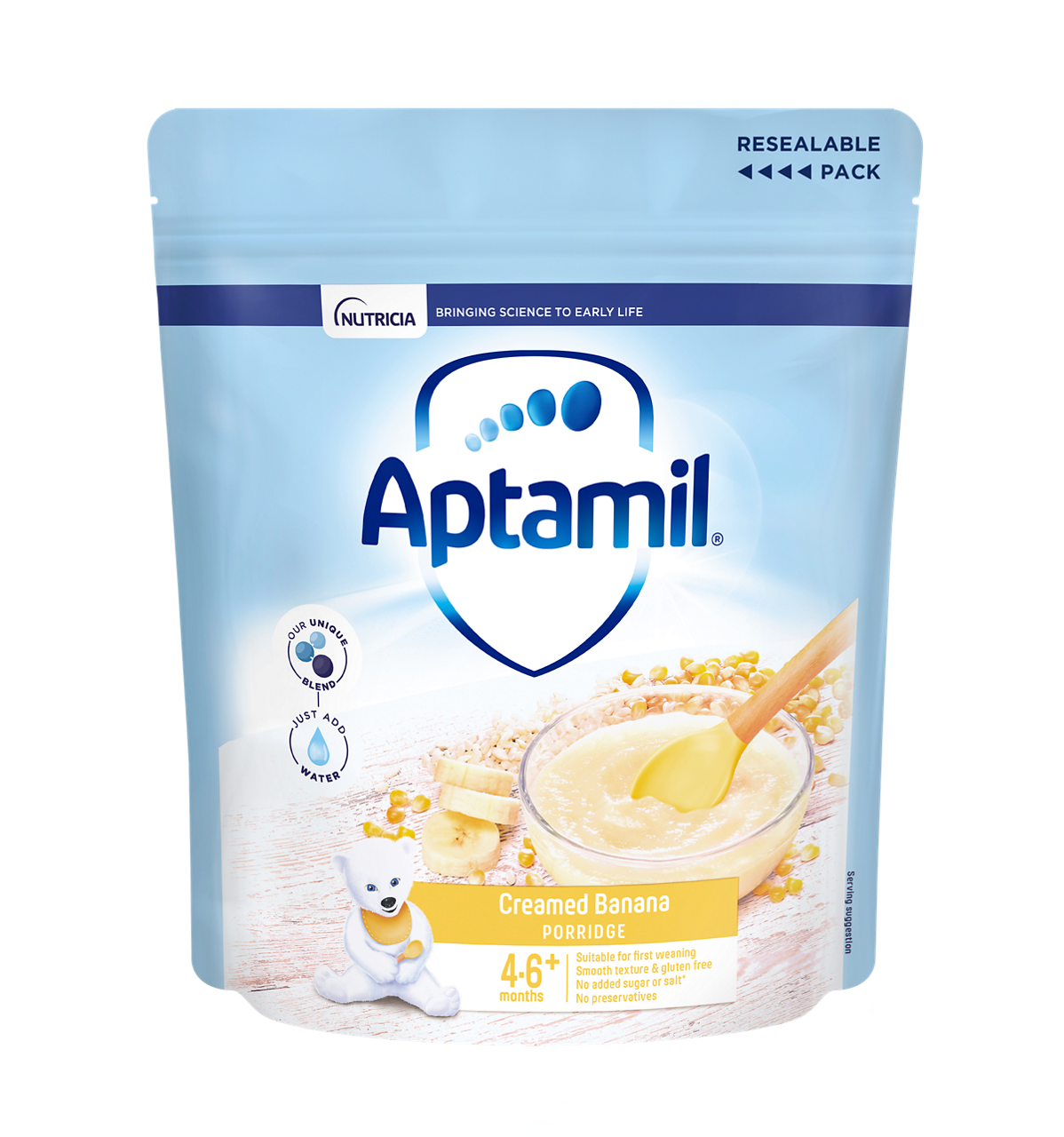 Aptamil creamed banana porridge 125g - British product