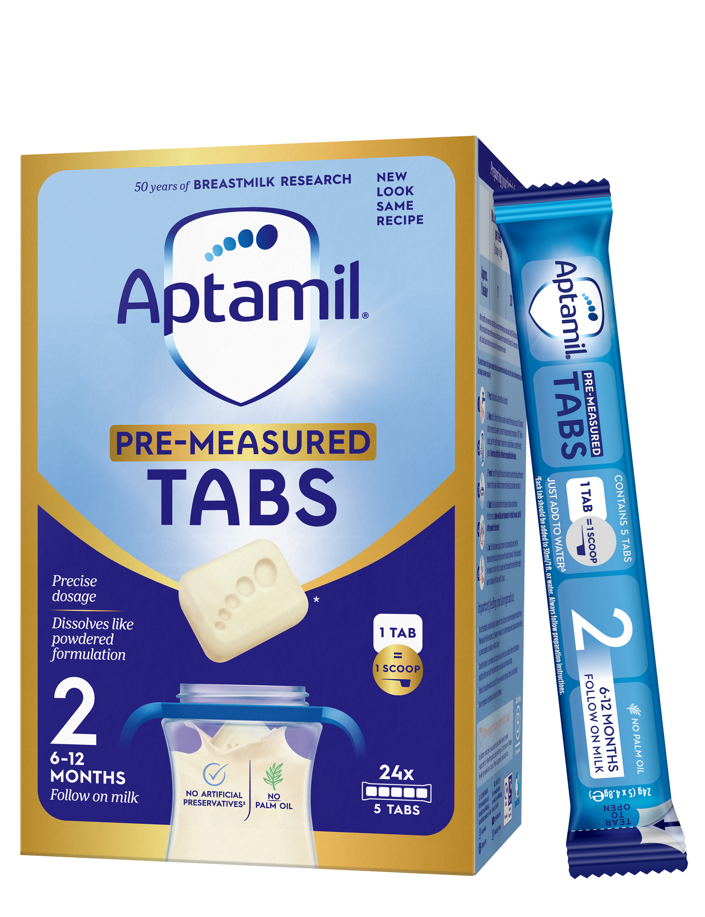 Aptamil Folgemilchtabletten, 24 Beutel – Britisches Produkt