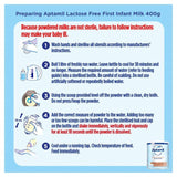 Aptamil Lactose Free First Infant Milk Powder From Birth   400g