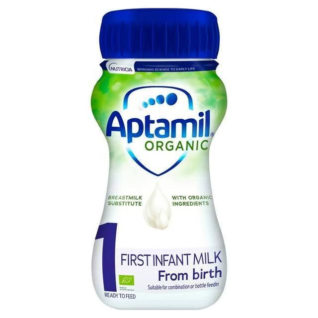 Aptamil Organic First Baby Milk Formula Liquid from Birth 200ml