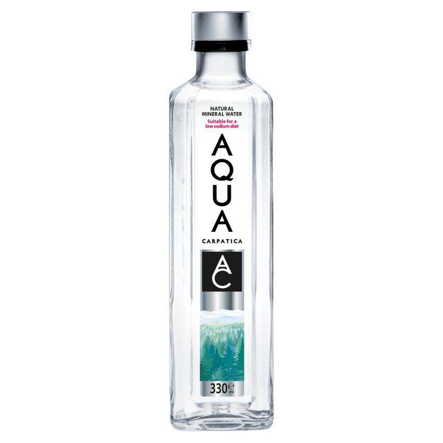 AQUA Carpatica Natural Still Mineral Water Glass   330ml