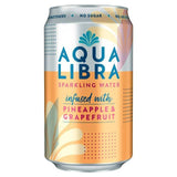 Aqua Libra Grapefruit & Pineapple Infused Fruit Flavoured Sparkling Water 330ml