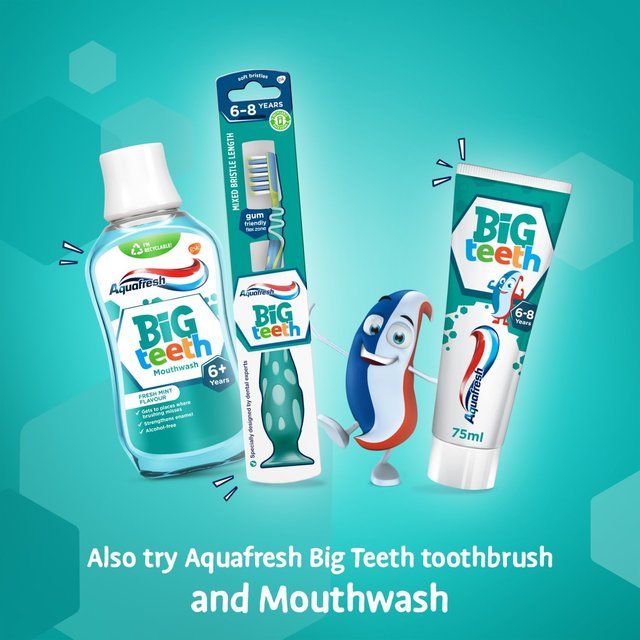 Aquafresh Big Teeth Kids Toothpaste Age 6-8 Years   75ml - McGrocer