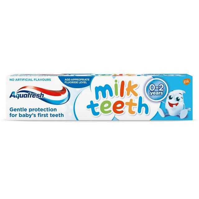 Aquafresh Milk Teeth Gentle Protection 0-2 Years Kids Toothpaste 50ml