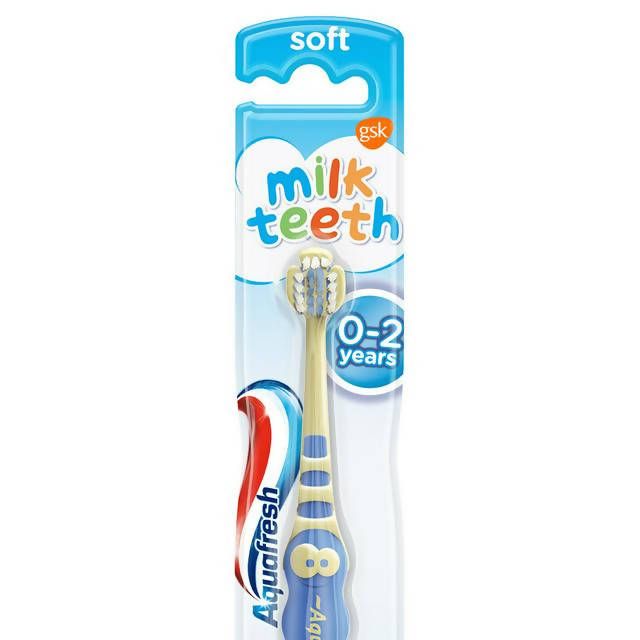 Aquafresh Milk Teeth Gum Friendly 0-2 Years Kids Toothbrush - McGrocer