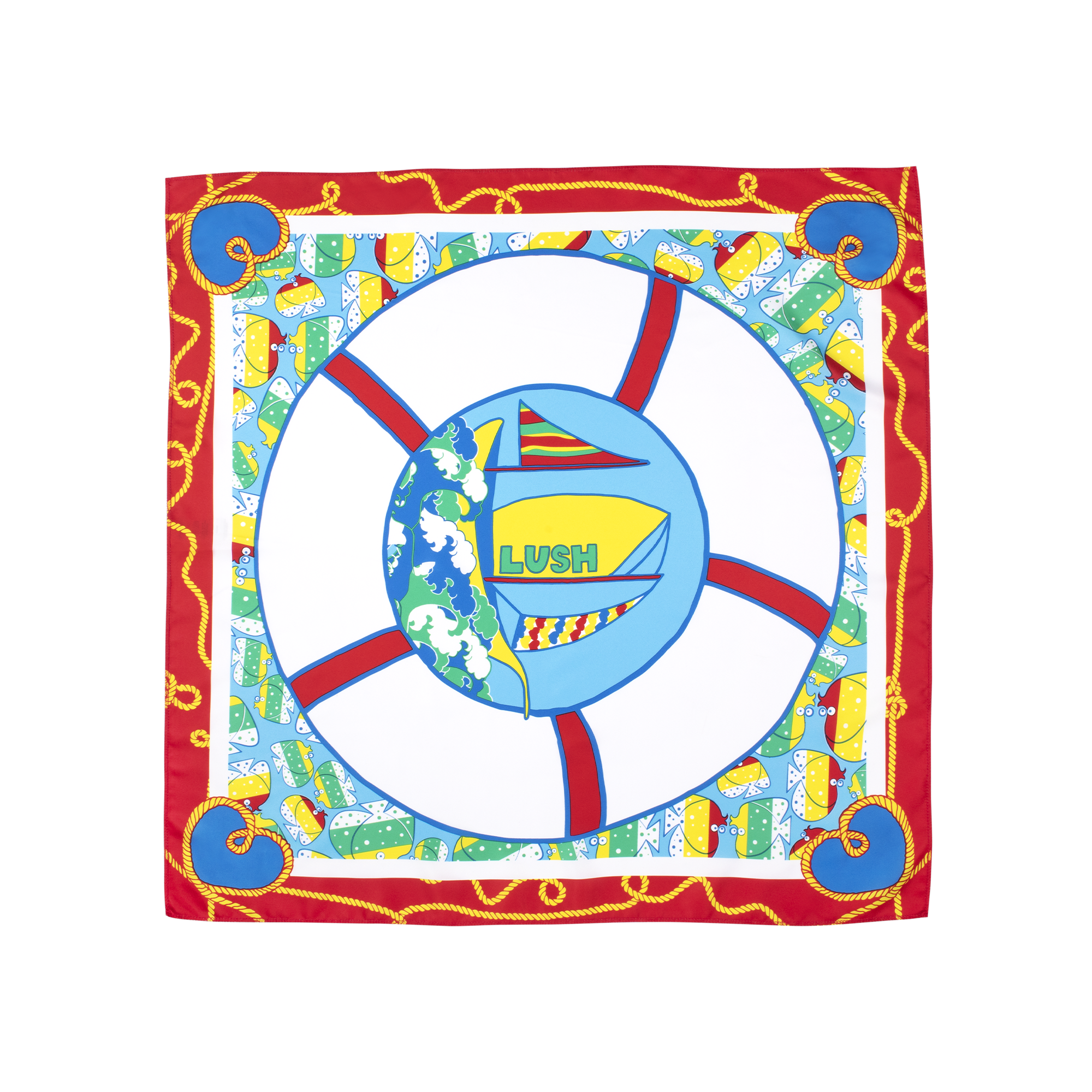 Lush Knot Wrap Are You Feeling Nauti reusable gift wrap (British brand)