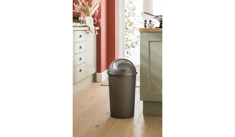 Argos Home 25 Litre Bullet Bin - Silver