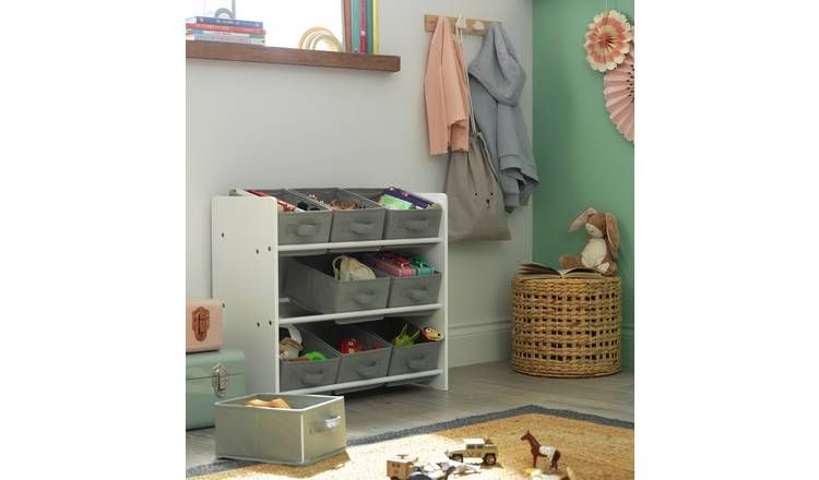 Argos Home 3 Tier Basket Storage Unit - Grey