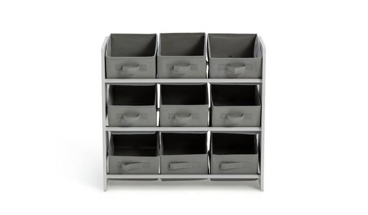 Argos Home 3 Tier Basket Storage Unit - Grey