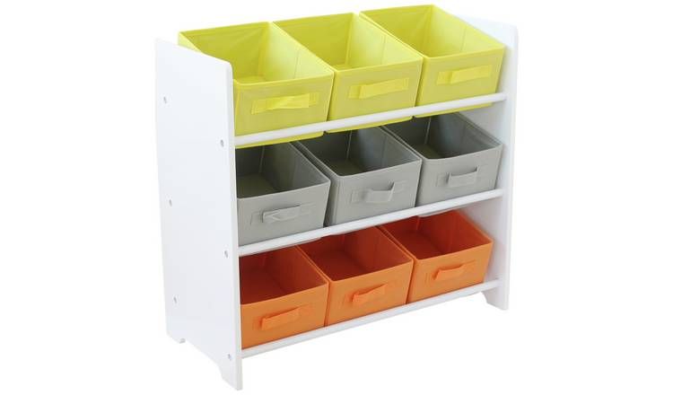 Argos Home 3 Tier White Kids Basket Storage Unit