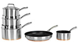 Argos Home 5 Piece Copper Based Pan Set