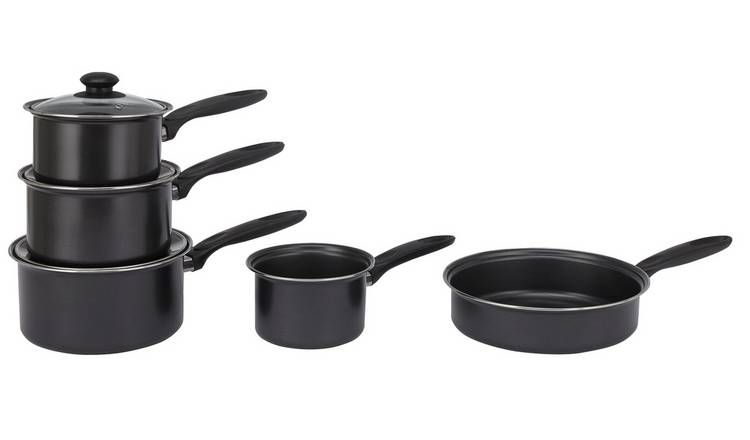 Argos Home 5 Piece Non Stick Carbon Steel Pan Set