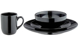 Argos Home Bosa 16 Piece Stoneware Dinner Set - Black