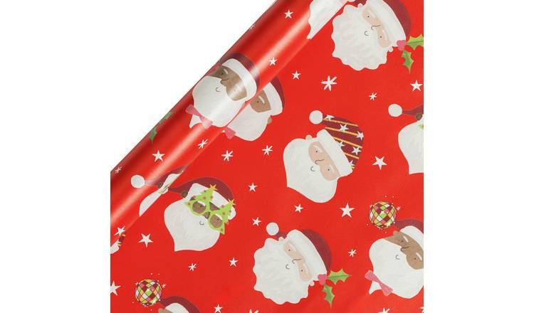 Argos Home Family Santa 3piece Wrapping Paper Set