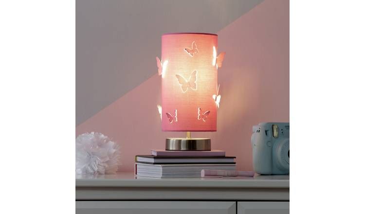 Argos Home Kids Butterfly Cutout Table Lamp - Pink