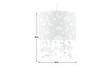 Argos Home Kids Grey Stars Easy Fit Drum Lampshade - 25cm