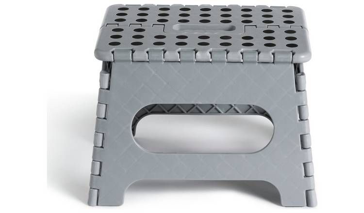 Argos Home Recycled Step Stool - Grey