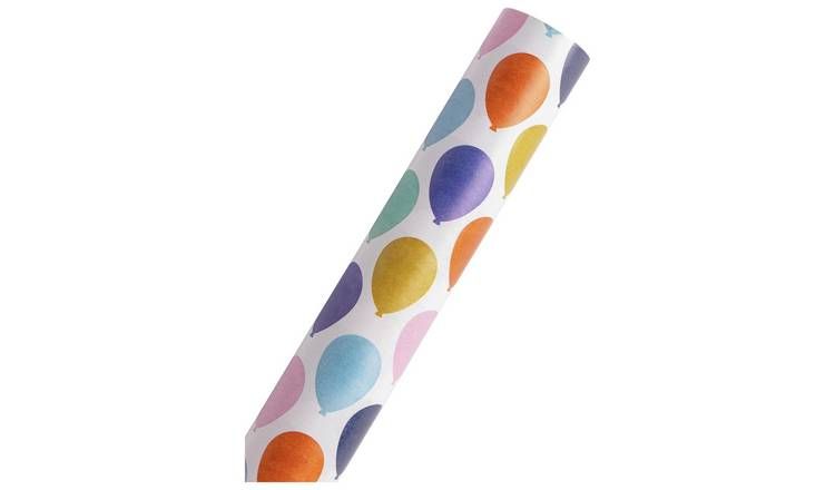 Argos Home Roll of Multi Balloons Wrapping Paper - 10m