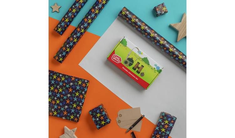 Argos Home Roll of Multi Stars Wrapping Paper - 10m