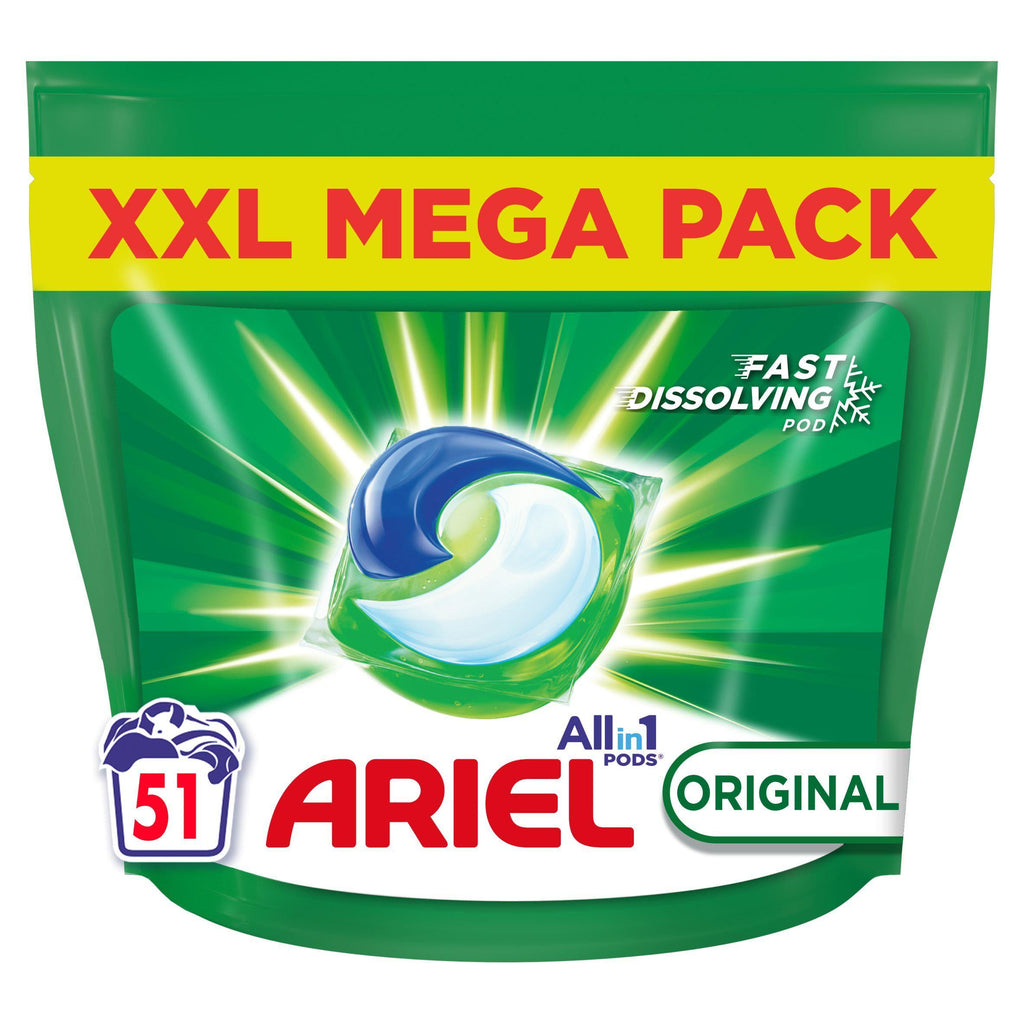 Ariel All-in-1 Pods Washing Liquid Capsules Original 51 Washes