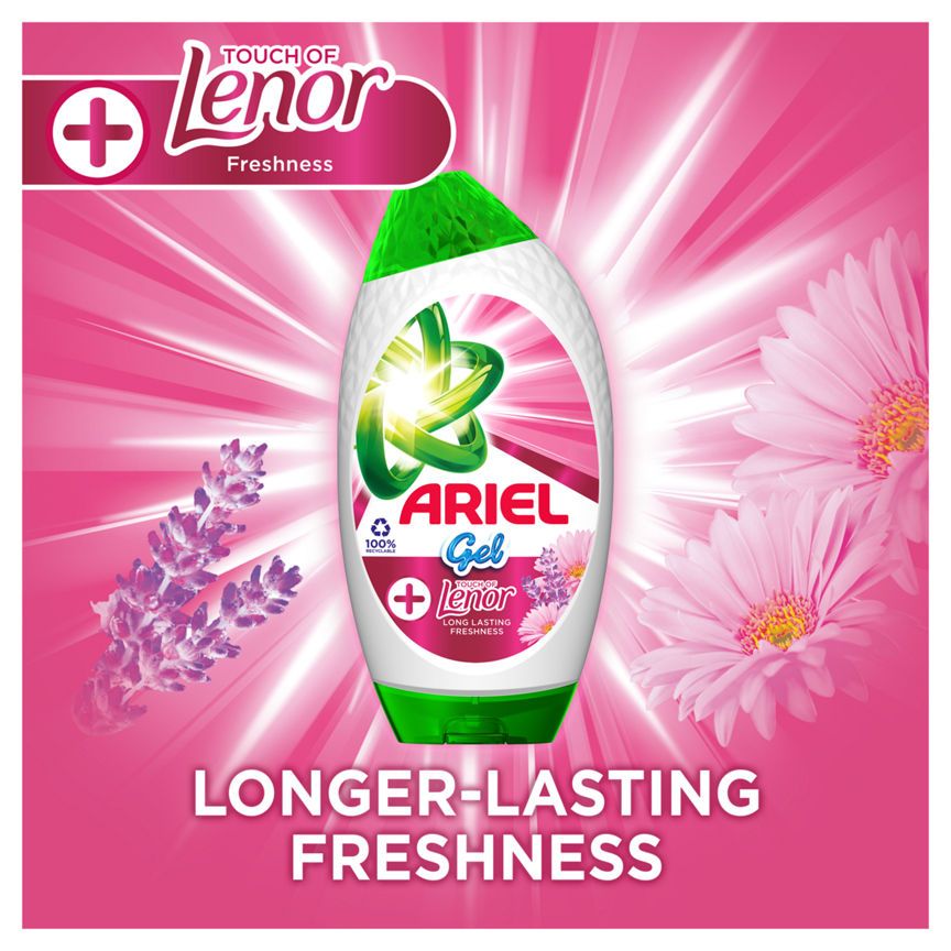 Ariel Washing Liquid Laundry Detergent Gel, 38 Washes +Touch of Long Lasting Freshness