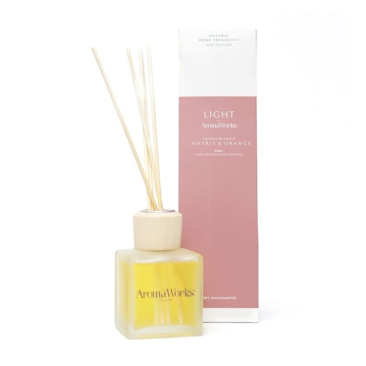 AromaWorks Light Range Amyris and Orange Reed Diffuser 200ml