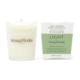 AromaWorks London Light Range - Lemongrass & Bergamot 10cl Candle