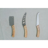 Artesa Cheese Knives with Acacia Wood Handles   3 per pack