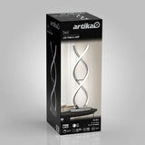 Artika Chrome Swirl LED Table Lamp