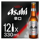 Asahi Super Dry Beer Lager Bottles   12 x 330ml