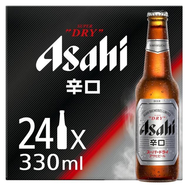 Asahi Super Dry Beer Lager Bottles   24 x 330ml