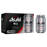 Asahi Super Dry Beer Lager Cans 6x330ml