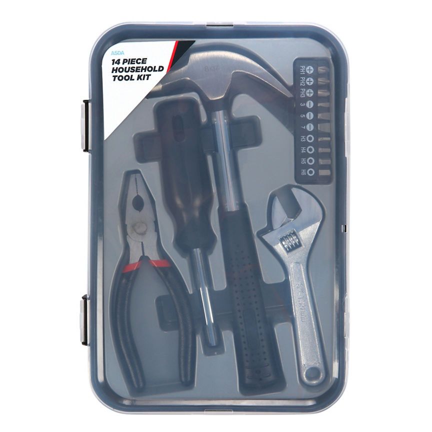 ASDA 14Pc Household Tool Kit