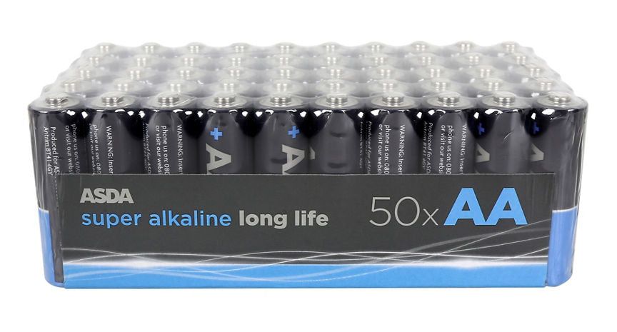 ASDA 50 AA Long Life Super Alkaline Batteries