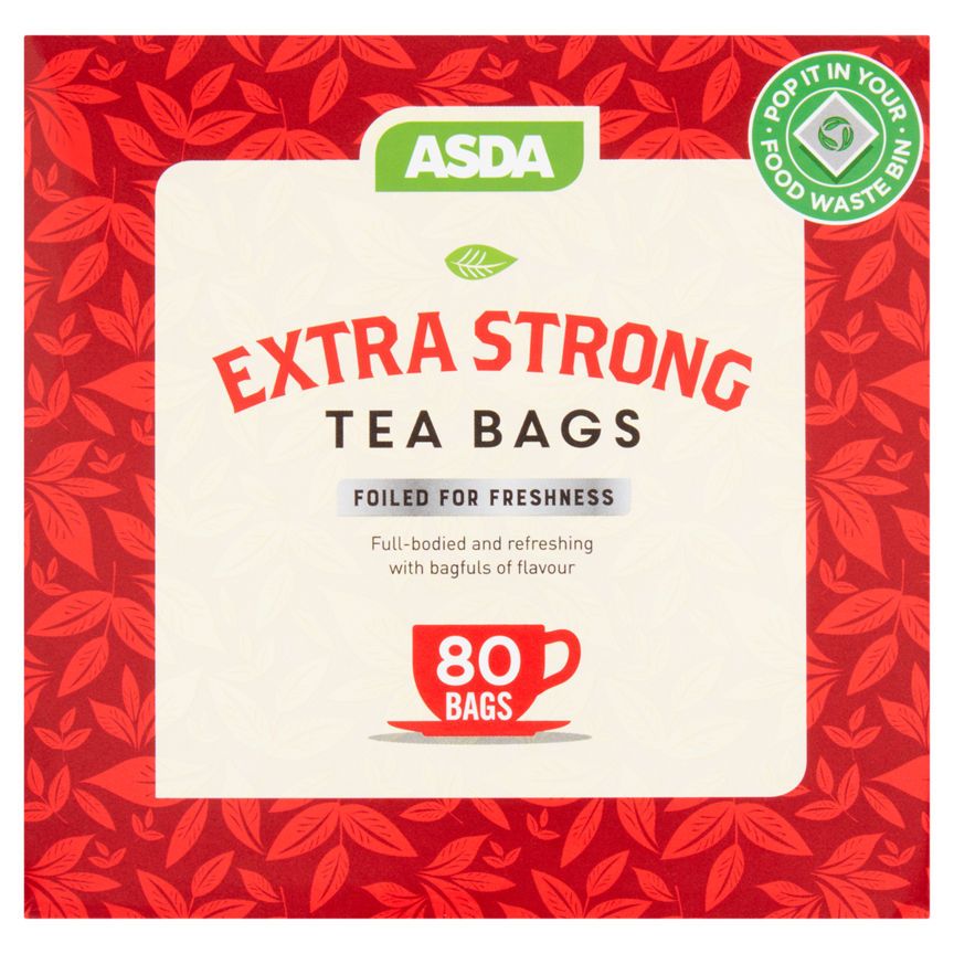 ASDA Extra Strong 80 Tea Bags 232g