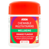 ASDA 90 Chewable Multivitamins Wellbeing Orange Flavour