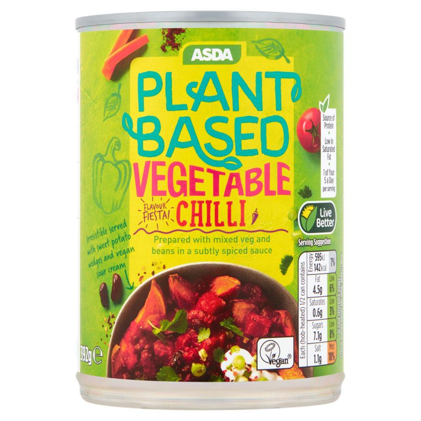 ASDA Asda Plant Based Vegetable Chilli