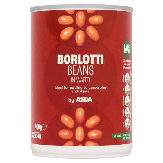 ASDA Borlotti Beans in Water 400g