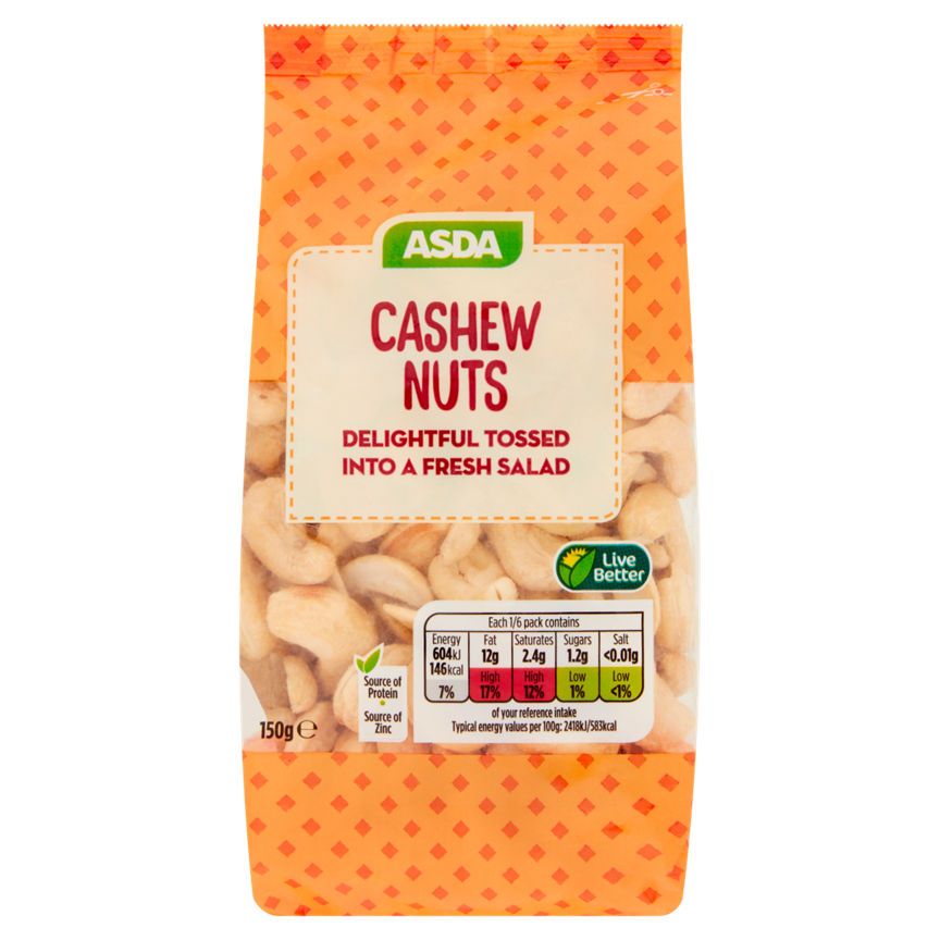 ASDA Cashew Nuts 150g