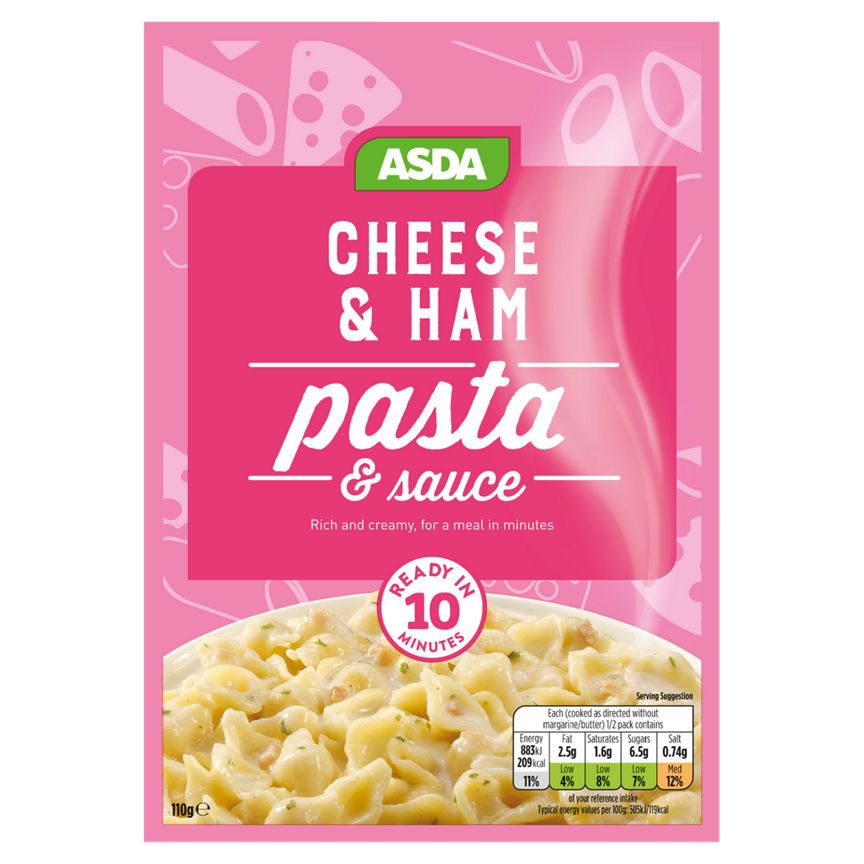 ASDA Cheese & Ham Pasta & Sauce