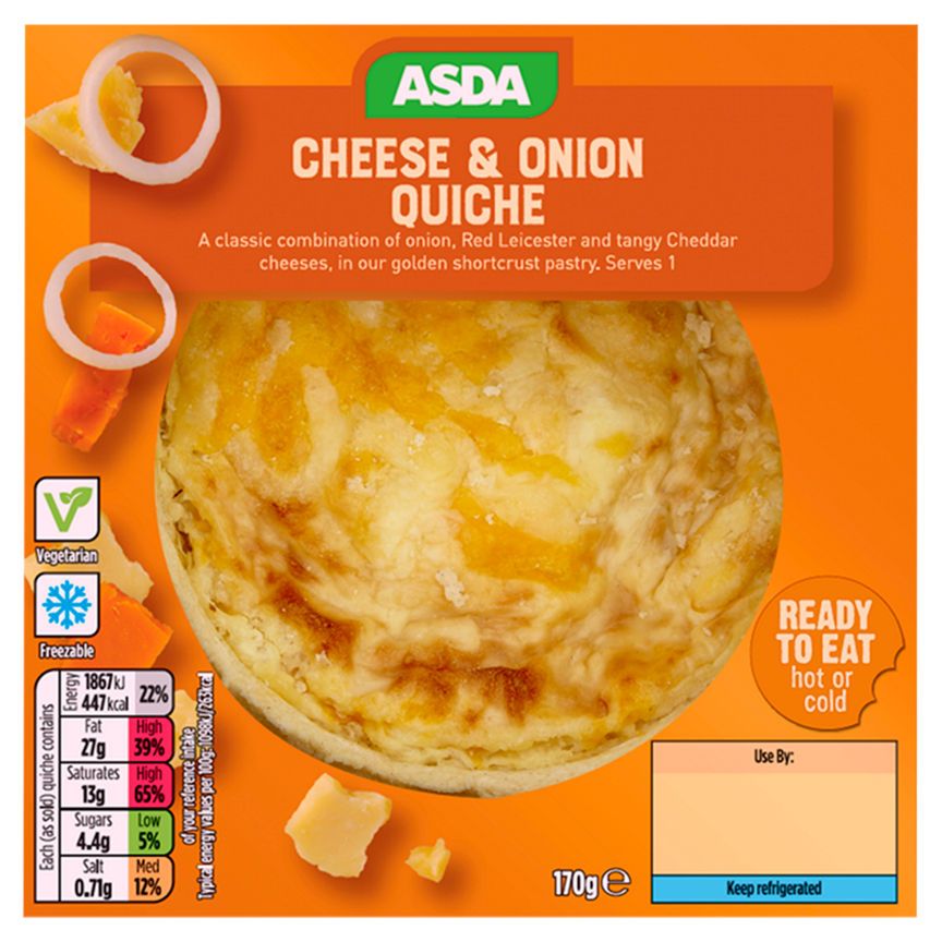 ASDA Cheese & Onion Quiche