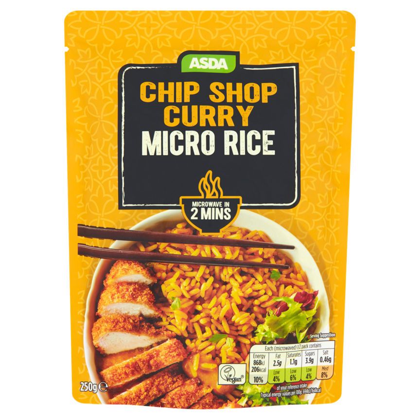 ASDA Chip Shop Curry Micro Rice