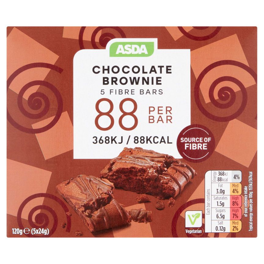 ASDA Chocolate Brownie Fibre Bars